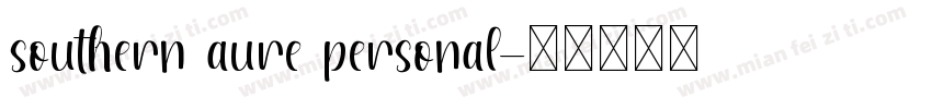 southern aure personal字体转换